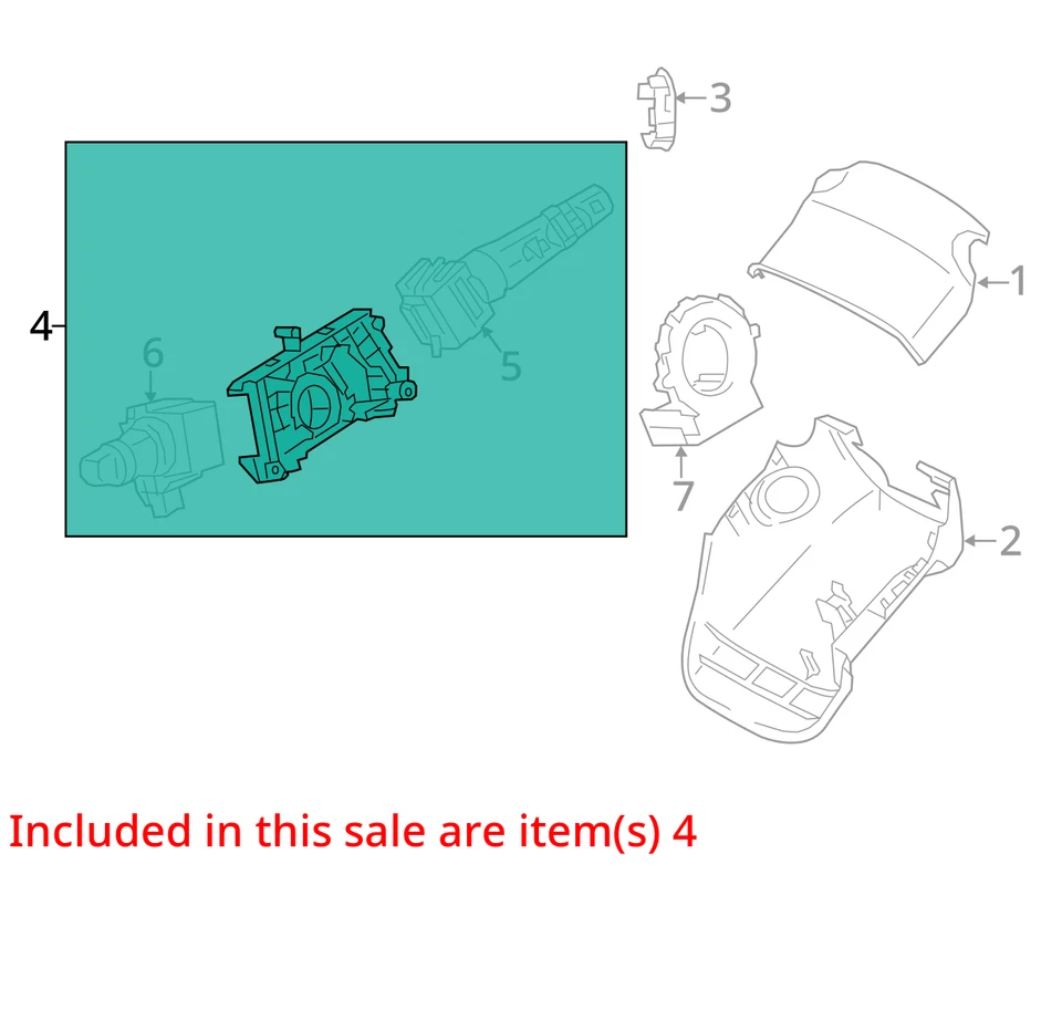 Mitsubishi Outlander Sport 2017 interruptor de columna 1388296 Foto 3 de 4