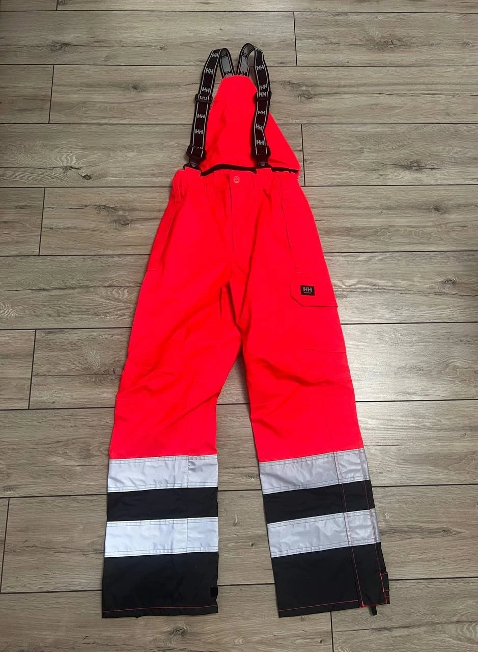 Men's Helly Hansen Work Wear Rain Storm Bib Pants Overalls sz S