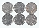 1930-1937 XF/AU Better Condition: Great Detail in Buffalo Horn 6 Coin Lot *728