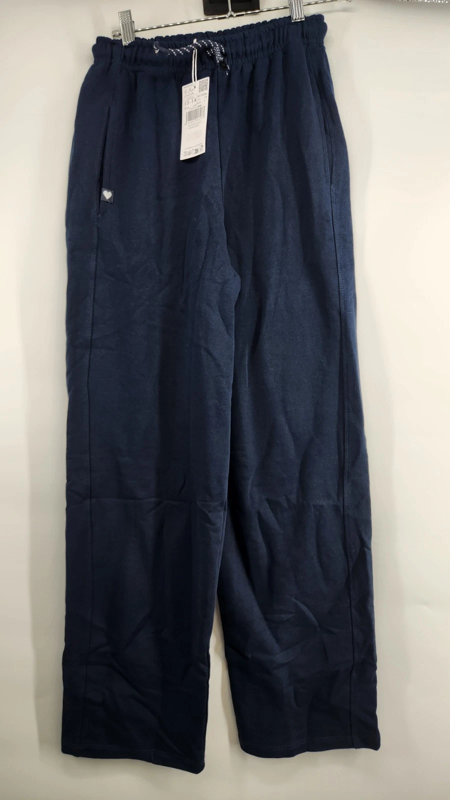 Mango MNG Kids 13-14 Blue Cotton Drawstring Joggers NWT