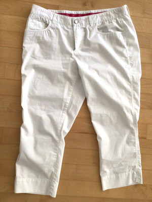 Alberto Golf Ceramica Modell Anja Golfhose Caprihose weiß GR 42 - wie neu