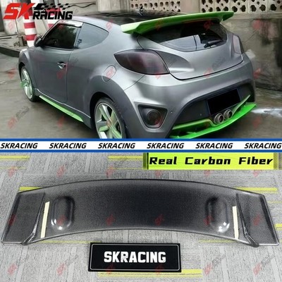 Rear Roof Spoiler Wing For 13+ Hyundai Veloster Turbo Carbon Fiber/Unpainted FRP