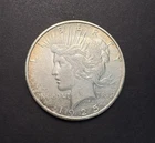 AU 1925-S Peace Silver Dollar 90% - Almost Unc - San Francisco Mint, Toned