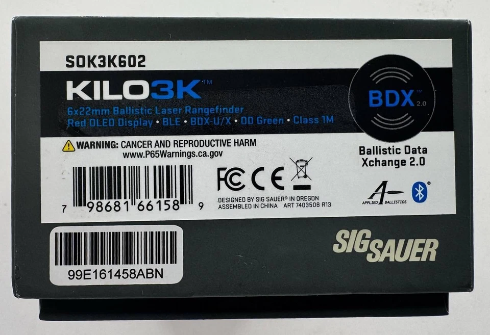 Sig Sauer KILO3K 6x22mm Monocular Rangefinder - Green (SOK3K602) - Image 3 of 4