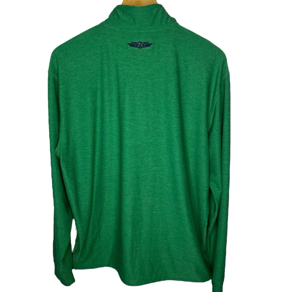Camisa Pullover Verde Wolf Creek Manga Larga Para Hombre XL de Golf 1/4 Cremallera Recta Foto 3 de 4
