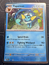 Vaporeon 168 Sv: Scarlet & Violet Promo Cards Holo