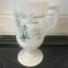 Vintage Pocono Manor Inn Milk Glass The Old Lamplighter Lounge Irish Coffee Rare