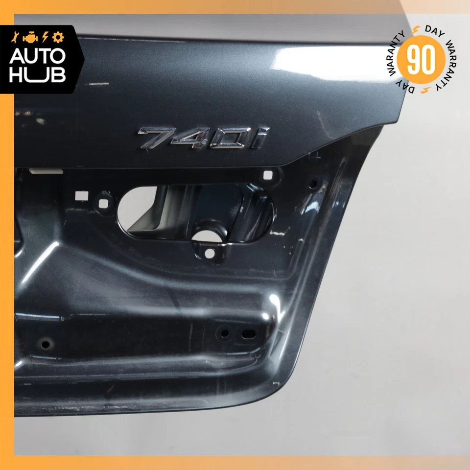 Conjunto de panel de tapa de maletero gris 16-22 BMW G12 740Li 750i 41009481034 OEM Foto 2 de 4