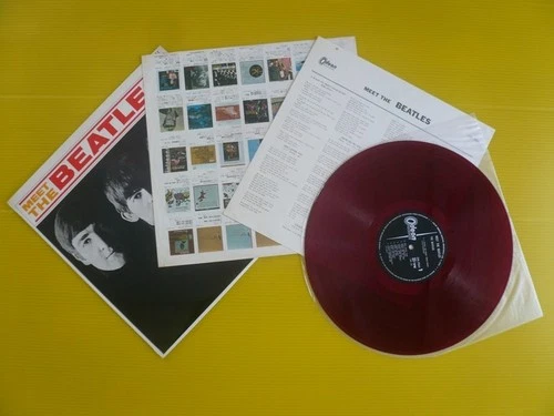 Japan Odeon 1st Press No Obi 33rpm 12" Red Wax Record / Meet The Beatles