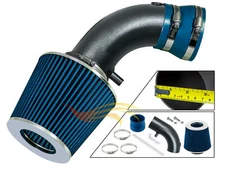 BCP RW BLUE For 01-07 Caravan/Voyager Minivan 3.3L V6 Ram Air Intake Kit+Filter