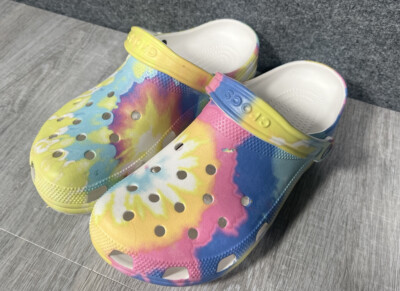 Crocs Classic Tie Dye Clogs Mens 10 Womens 12 Multi Color Rainbow 205453 Crocs 205453 Classic Tie Dye Women main image 2