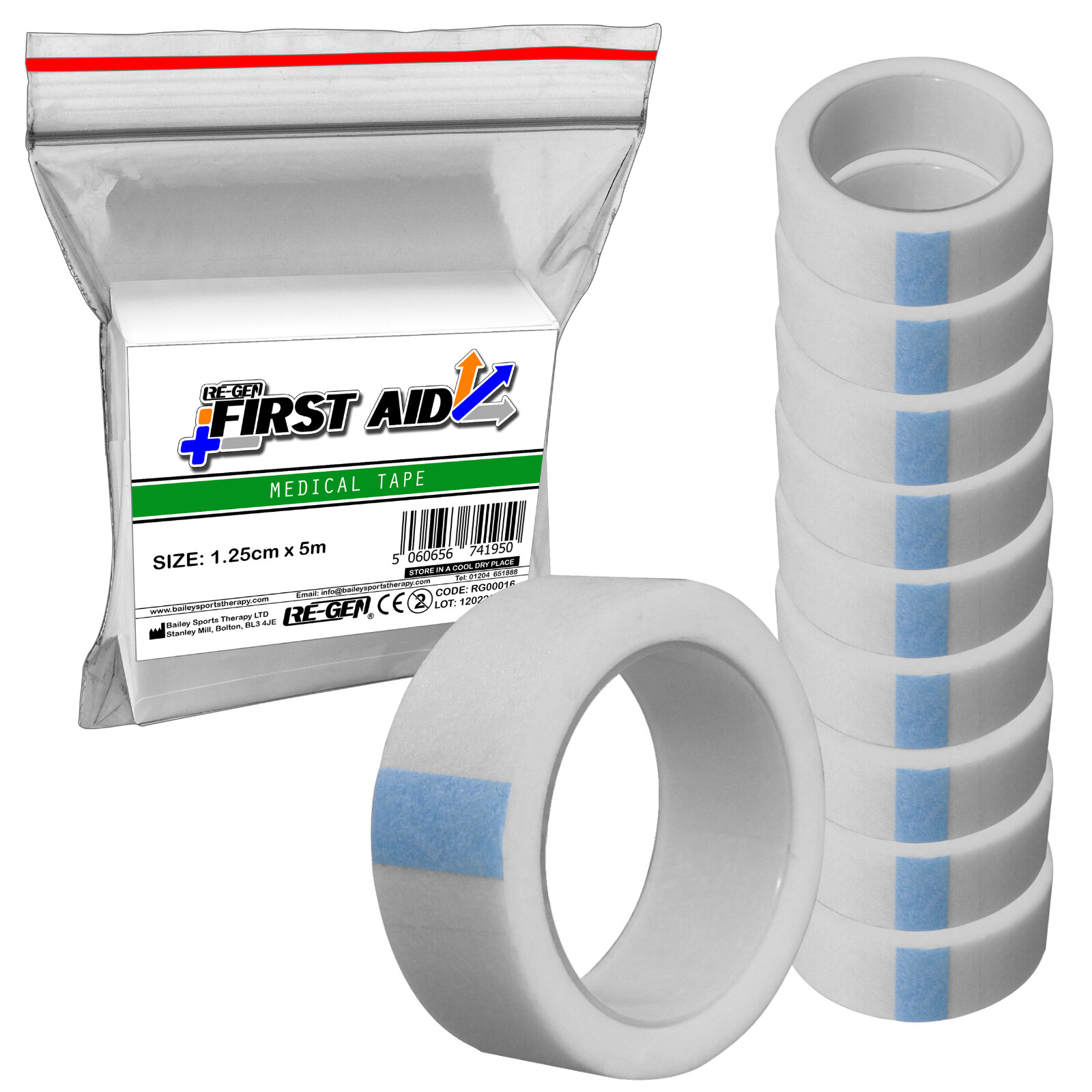 10 Piece Refill REGEN First Aid Medical Surgical Tape Low Allergy 1