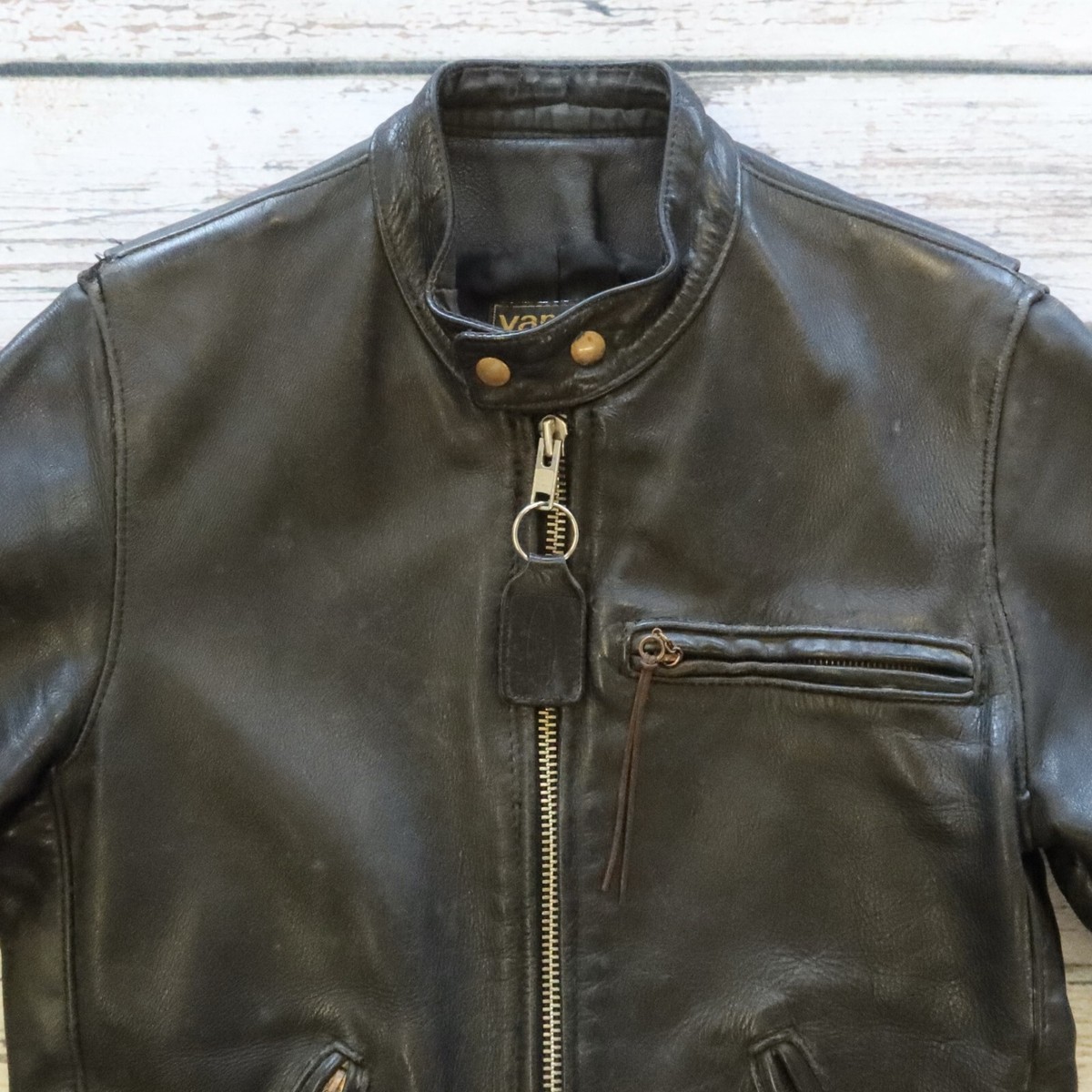 VANSON　バンソンRJV　Size/40 　Made in USA　RJP Vanson Chopper Jacket, size 40 – Thurston Bros Rough Wear LLC