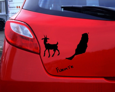 Aufkleber Fuerteventura Aufkleberset  Fuerte  25 Farben 7 Größen Autosticker