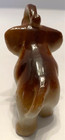 Vintage Made in Japan Brown/Beige Trunk Up Ceramic 3.5" x 2.5" Elephant Figurine — photo 4