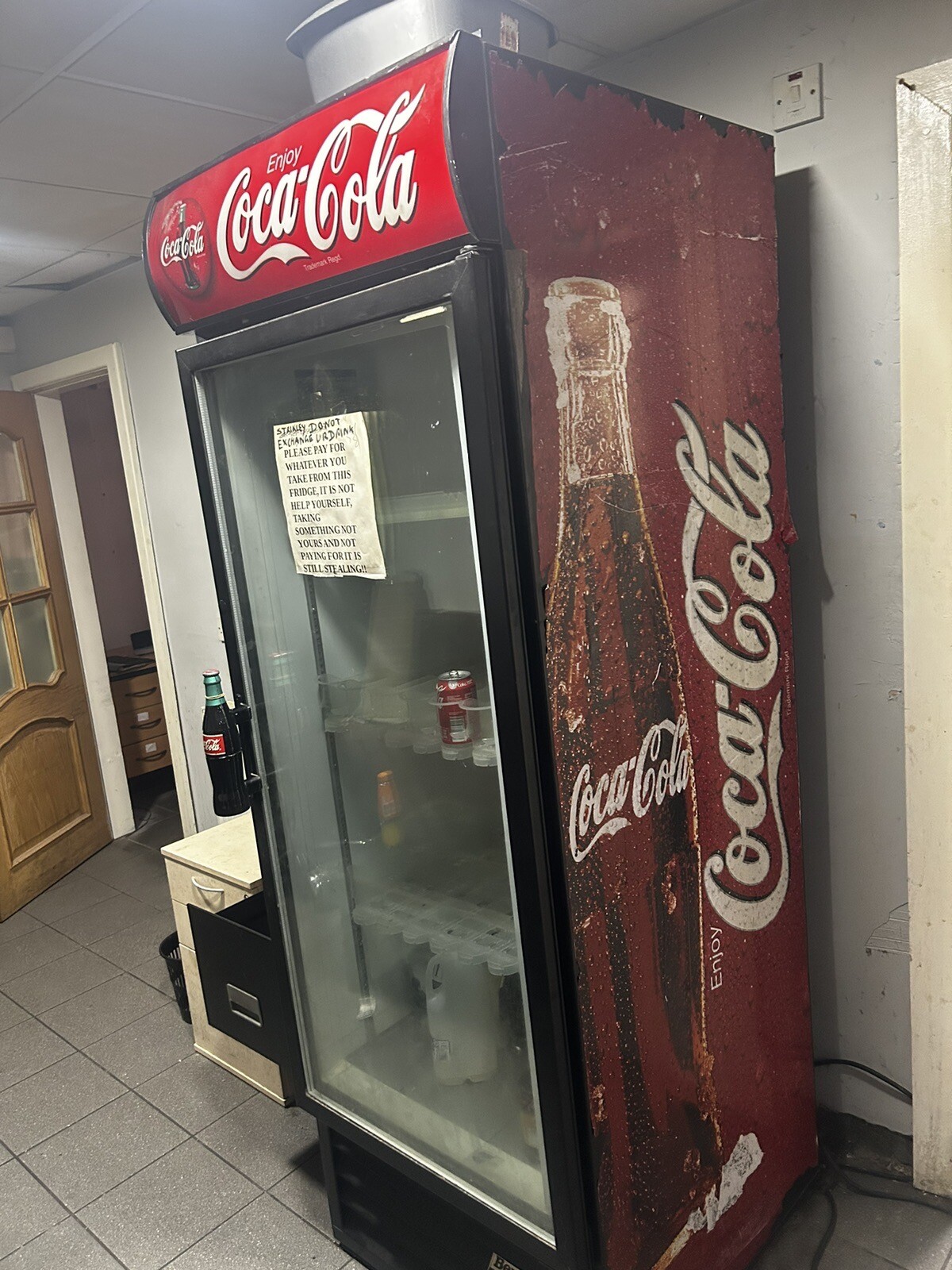 CocaCola Large Commercial Fridge eBay