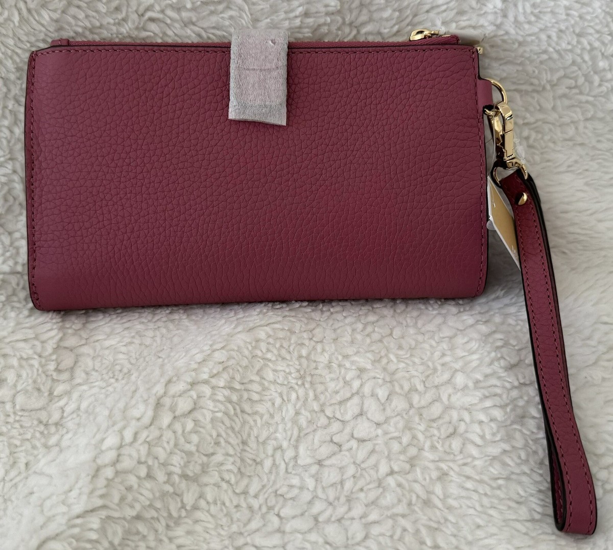 maileey❤︎ MICHAEL KORS Jet Set Travel Double Zip Wristlet Adele leather