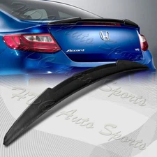 For 2013-2017 Honda Accord Coupe 2DR V-Style Carbon Fiber Trunk Lid Spoiler Wing