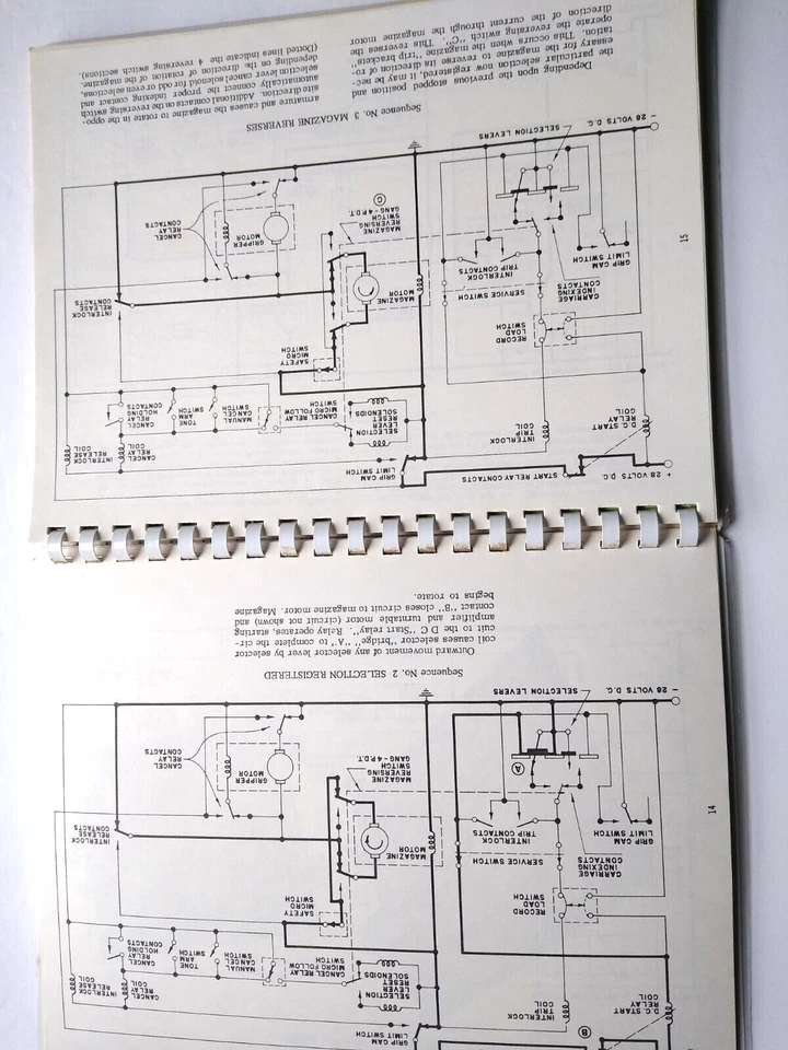 Rock Ola Modelo 1446 Jukebox Piezas de Servicio Manual de Reparación 1954 Fonógrafo Música Foto 3 de 4
