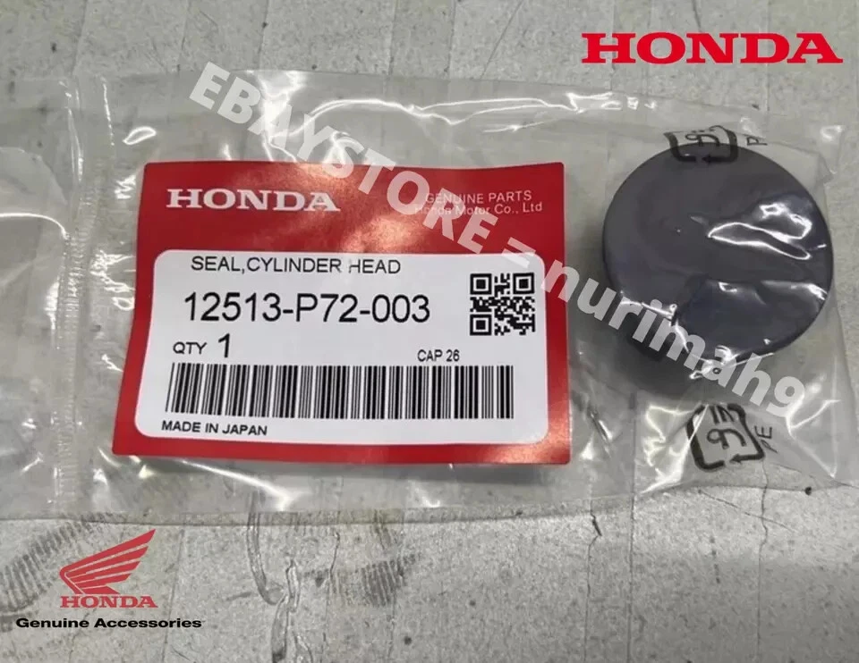 原始设备制造商正品适用于本田凸轮盖插头密封垫片 12513-P72-003 近气缸盖 — 第 2/4 张图片