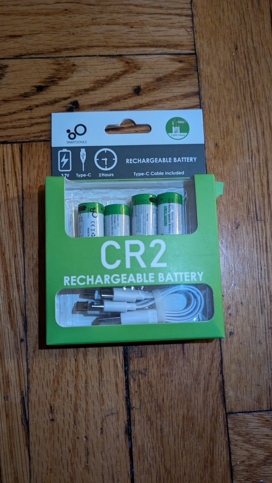 CR2 RECHARGEABLE Batteries + USB Charge Cable - NEW!!-image