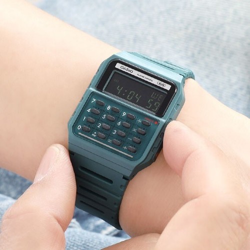 Casio Calculator Green Digital Watch Original CA-53WB-3B - Picture 4 of 4