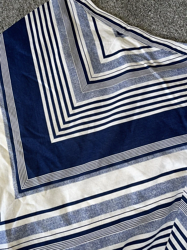 LIz Claiborne 裙子女式 12 A 字亚麻条纹航海雪佛龙 3285 L — 第 4/4 张图片