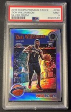 Zion Williamson 2019 NBA Hoops Premium Silver Prizm Tribute Rookie MINT PSA 9