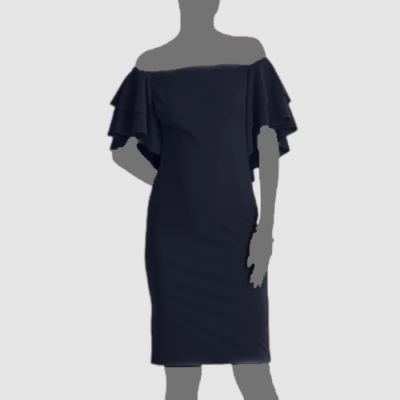 ralph lauren off shoulder dress Crepe Off-the-Shoulder Gown for Women