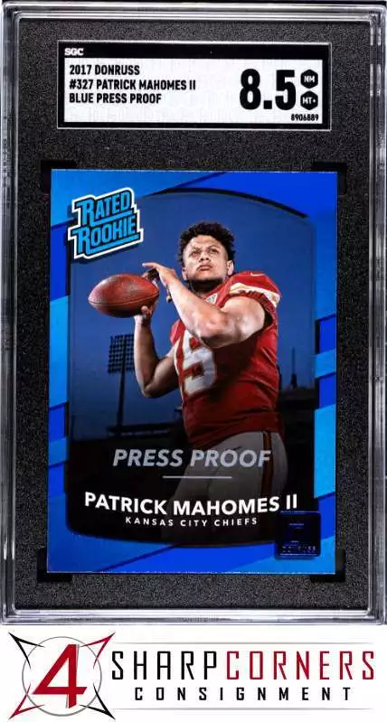 Patrick Mahomes trading card