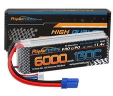 Powerhobby 3S 11.4V 6000mah 130C Graphne + HV Lipo Battery w EC5 Plug