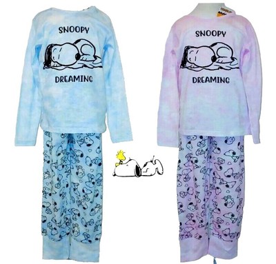 SNOOPY Peanuts Schlafanzug Pyjama Kinder Mädchen Disney 134 /140  146 /  152 NEU