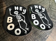 Hyde & Eek Hey Boo Szkielet 10" melaminowy talerz na Halloween