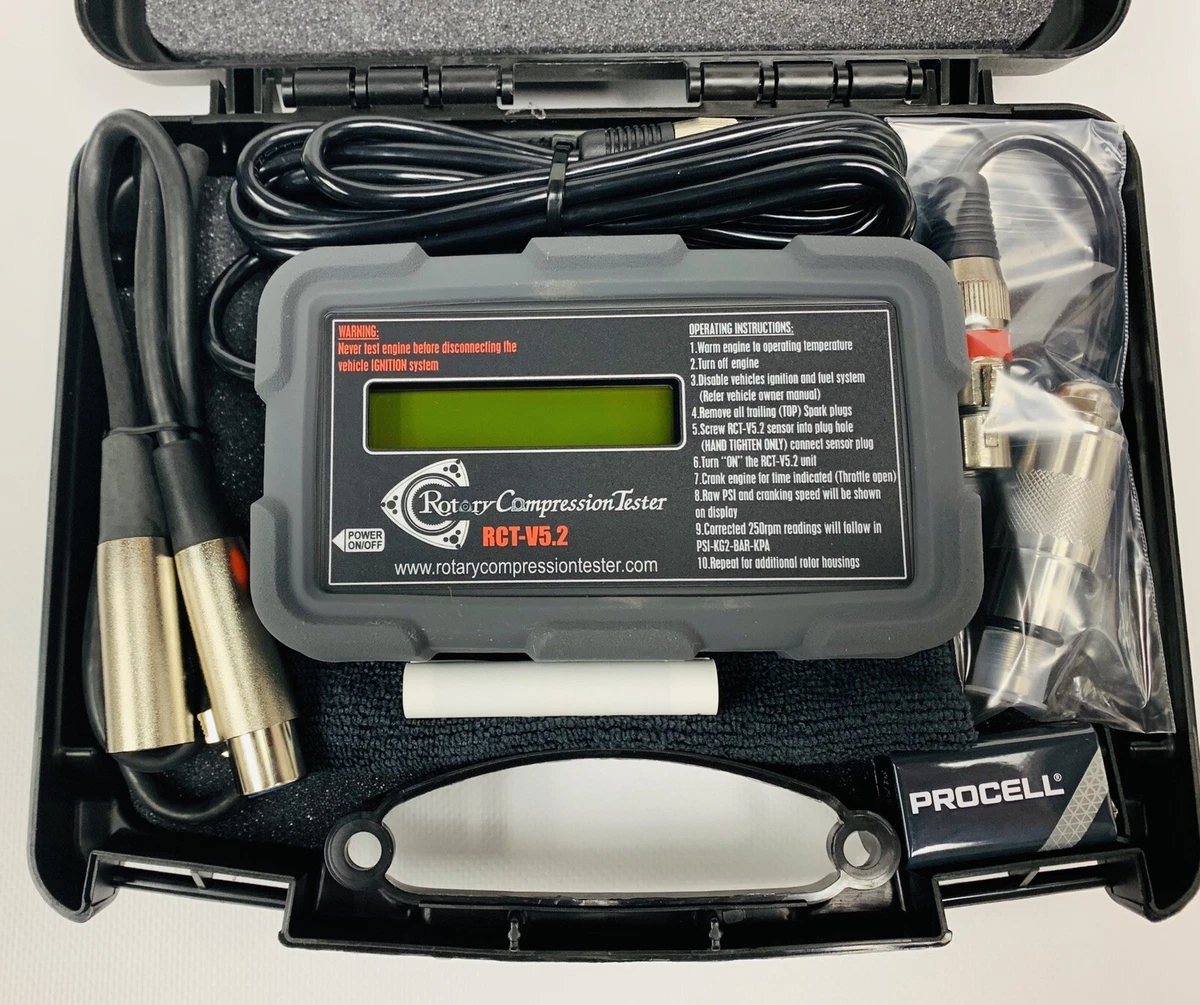 Rotary engine compression tester online