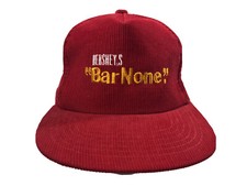 Vintage Hershey s Bar None Corduroy Snapback Hat