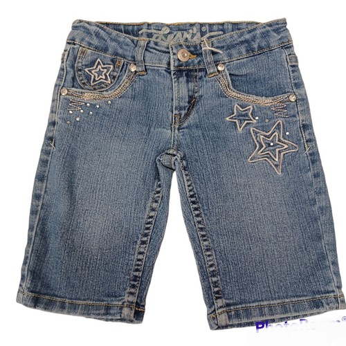 Girls Bermuda Shorts Set 7 Levi's Medium Wash Denim Juicy Couture French Terry - Picture 4 of 8