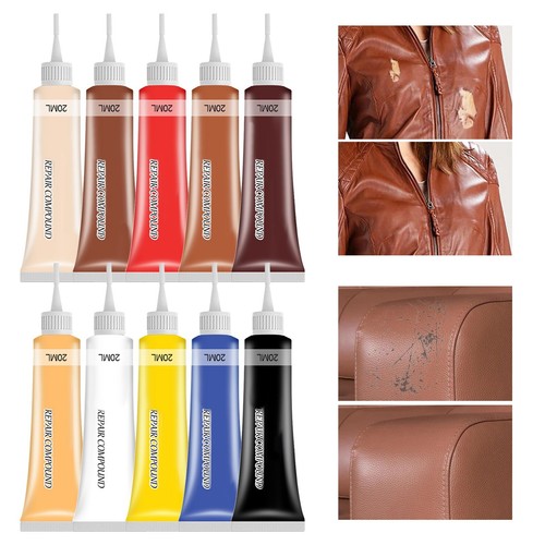 20ml Advanced Leather Repair Kit Filler Vinyl DIY Car Seat Patch Sofa