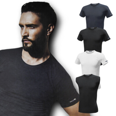 Set 3 T-Shirt Haber e Coast Baumwolle Elastisch Girogola Und Ruderer DD