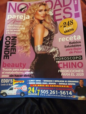NINEL CONDE Cover Magazine Mexican Edition, Enero 2025 New #248 Free Gratis 