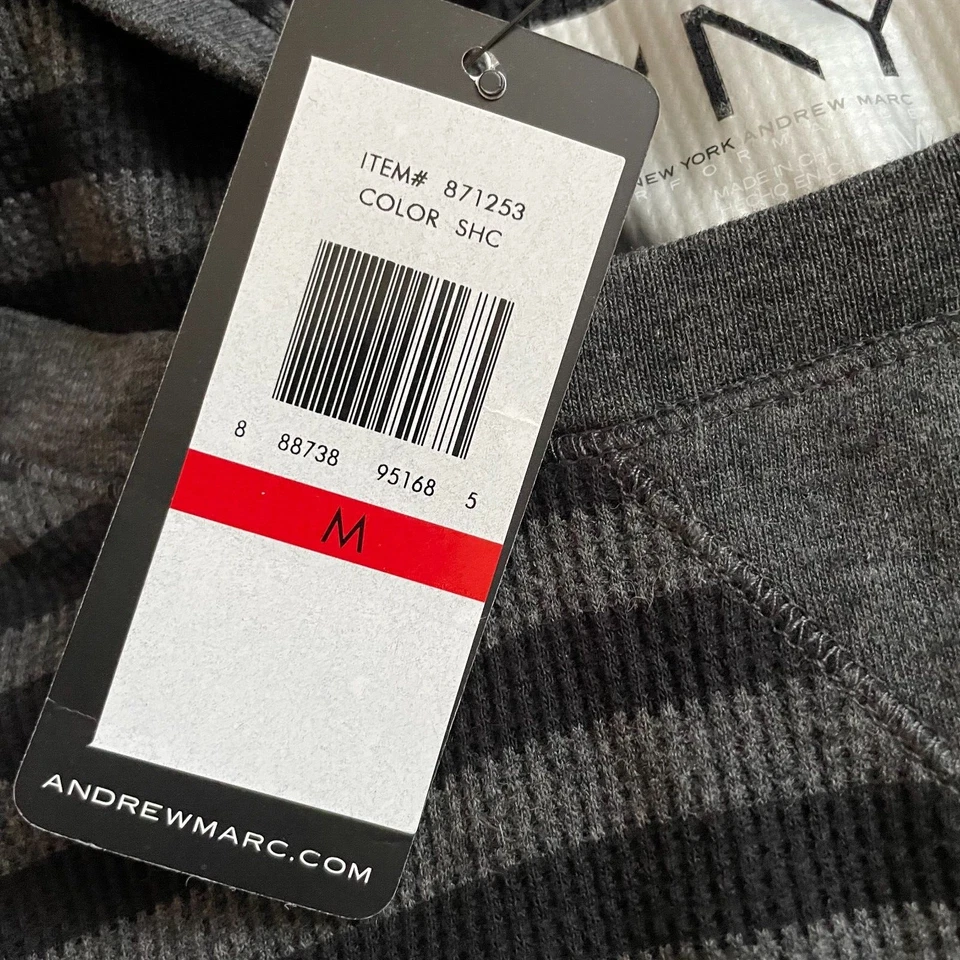 Andrew Marc Нью-Йорк женщин в полоску с капюшоном эластичной вязаная толстовка размер M средний - Изображение 4 из 4