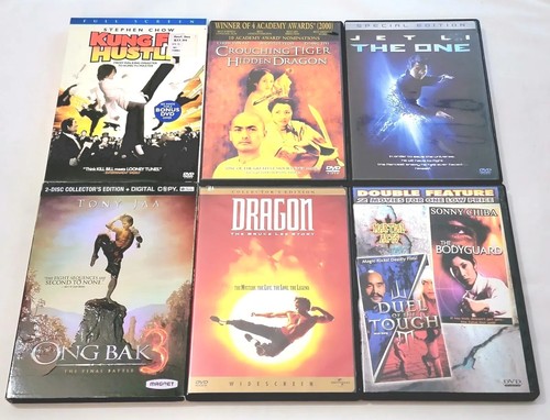 Kung Fu Hustle, Ong Bak 3, Dragon The Bruce Lee Story, The One, Crouching...DVD  - Picture 1 of 6