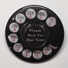 Telephone Dial Black Fridge Magnet BUY 3 GET 4 MORE FREE (MIX & MATCH) Retro