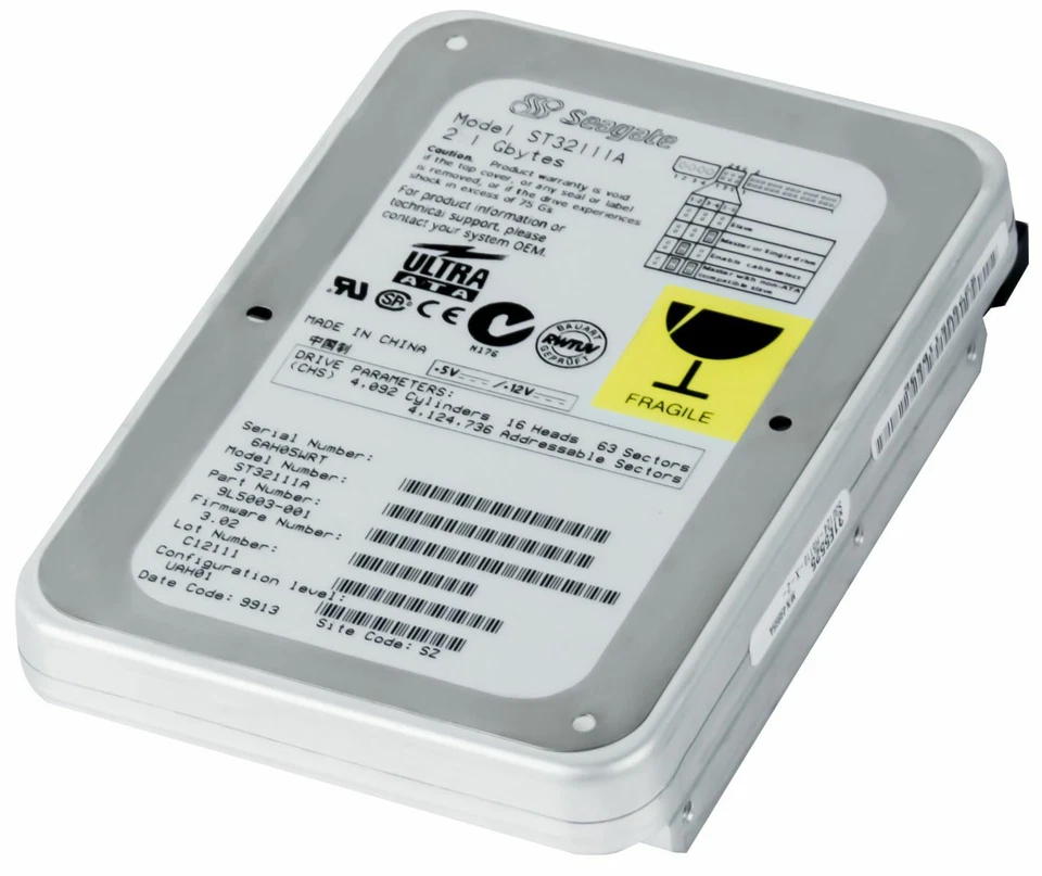 Hard Drive Seagate 2.1GB 4500RPM PATA ATA IDE ST32111A 128KB Cache 3.5'' Inch - Image 2 of 3
