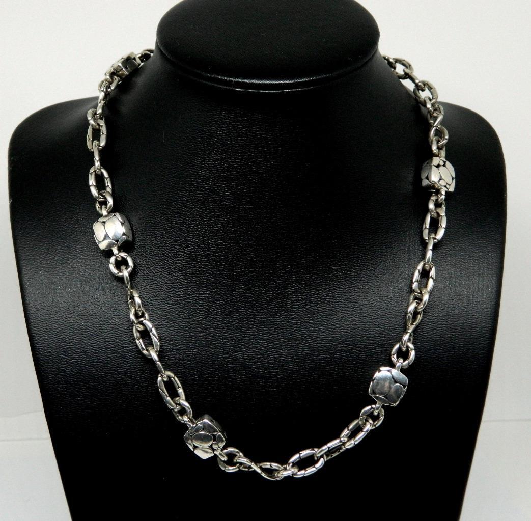 JOHN HARDY Sterling Silver Chain Heritage Kali Station Necklace 18