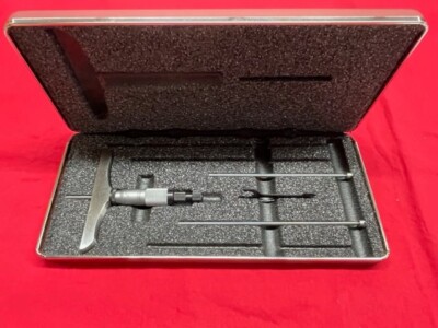 Starrett 445BZ-3RL Depth Micrometer, Ratchet Thimble, 0-3'' Range IN STOCK
