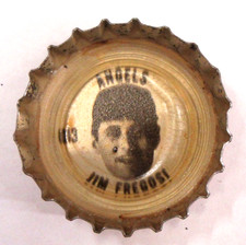 1960's JIM FREGOSI Angel Coke King Size baseball bottle cap #O13