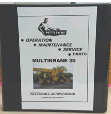 Pettibone MultiKrane Model 30 Operation-Service-Parts Manual