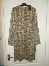 Ladies M&S snake print dress size 16 UK 44 Eur new BNWT