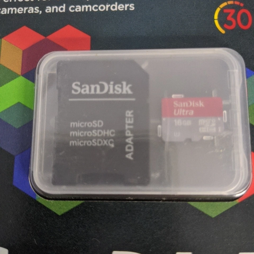 SanDisk Pixtor 16GB microSDHC UHS-I Class 10 Memory Card w/ Adapter Sealed NIB - Image 4 of 4
