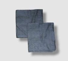  35 Ryan Seacrest Men's Gray Solid Silk Blend Pocket Square Handkerchief